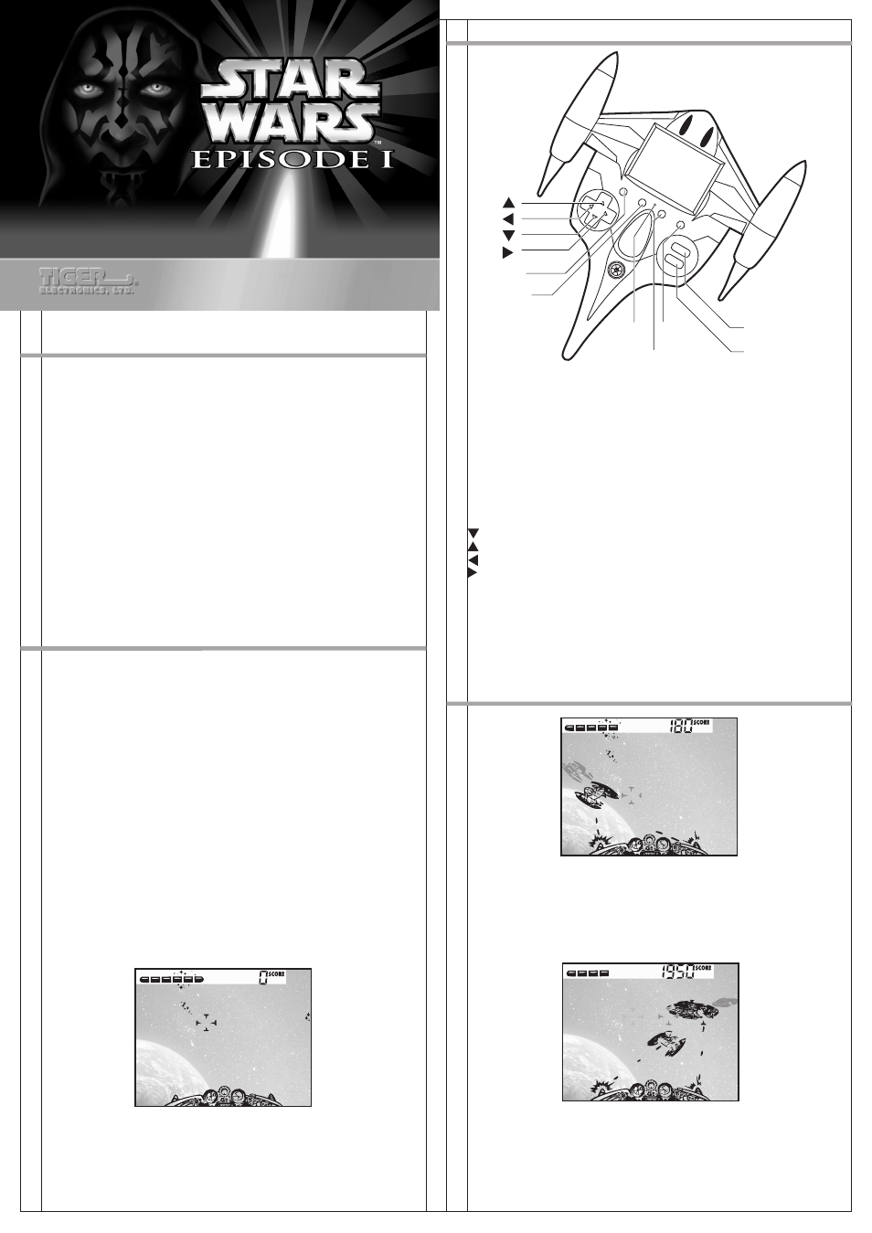 Tiger Star Wars Naboo 88-006 User Manual | 2 pages