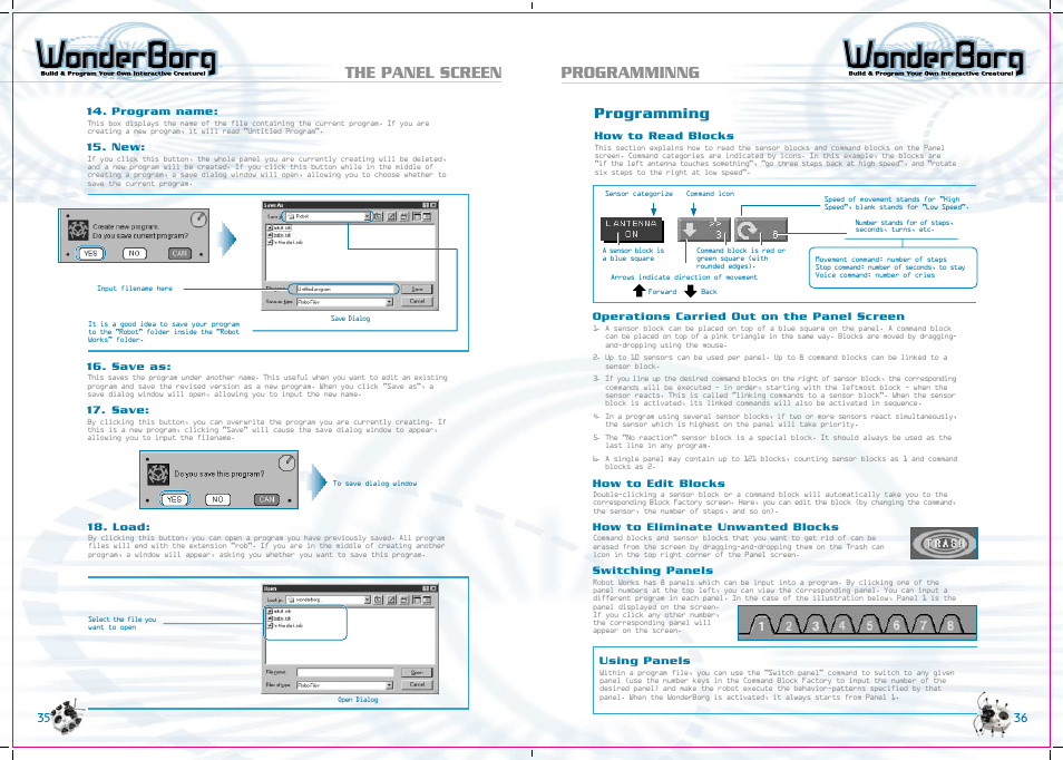 The panel screen programminng, Programming | Tiger WonderBorg 70709 User Manual | Page 19 / 30