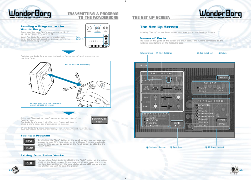 The set up screen | Tiger WonderBorg 70709 User Manual | Page 23 / 30