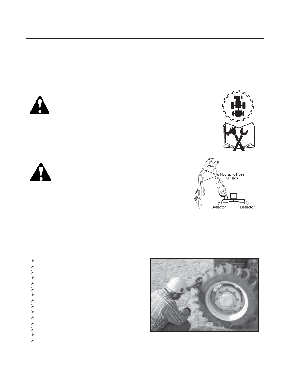 Operation, Pre-operation inspection and service, 1 tractor pre-operation inspection/service | Tiger RBF-2C User Manual | Page 60 / 91