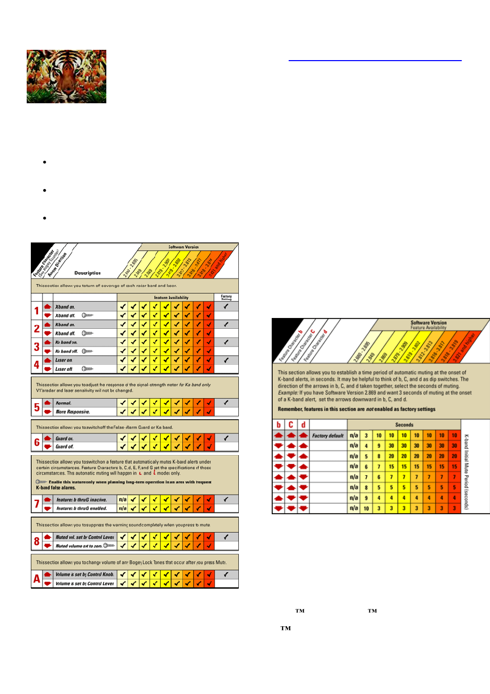 Tiger lily products, Tlp, blinder, bel, escort, valentine, Got performance | Tiger V1 User Manual | Page 3 / 4
