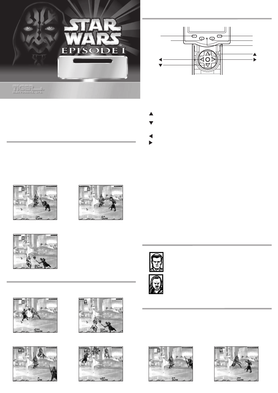 Tiger Star Wars Lightsaber Duel 88-502 User Manual | 2 pages