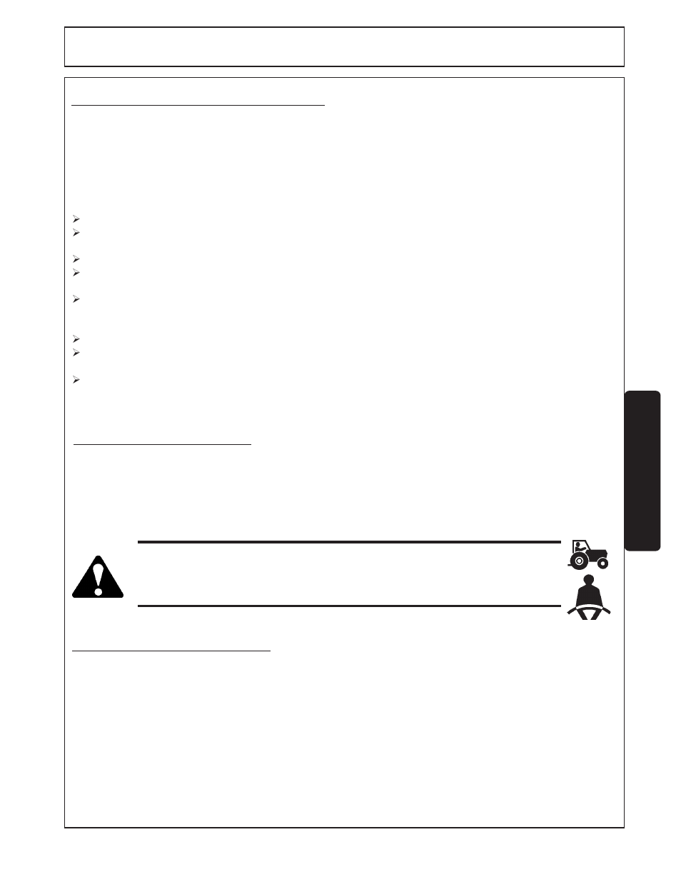 Operation, Tractor requirements, 2 tractor safety devices 2.1 rops and seat belt | Tractor requirements and capabilities | Tiger FLX15 User Manual | Page 51 / 100