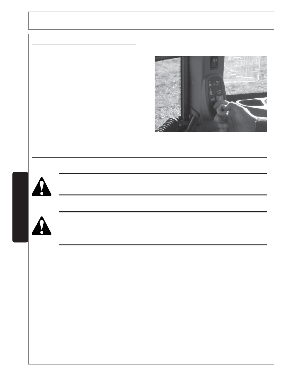 Operation, Disconnecting flex-arm & mower from the tractor, 6 shutting down the mower | Tiger FLX15 User Manual | Page 78 / 100