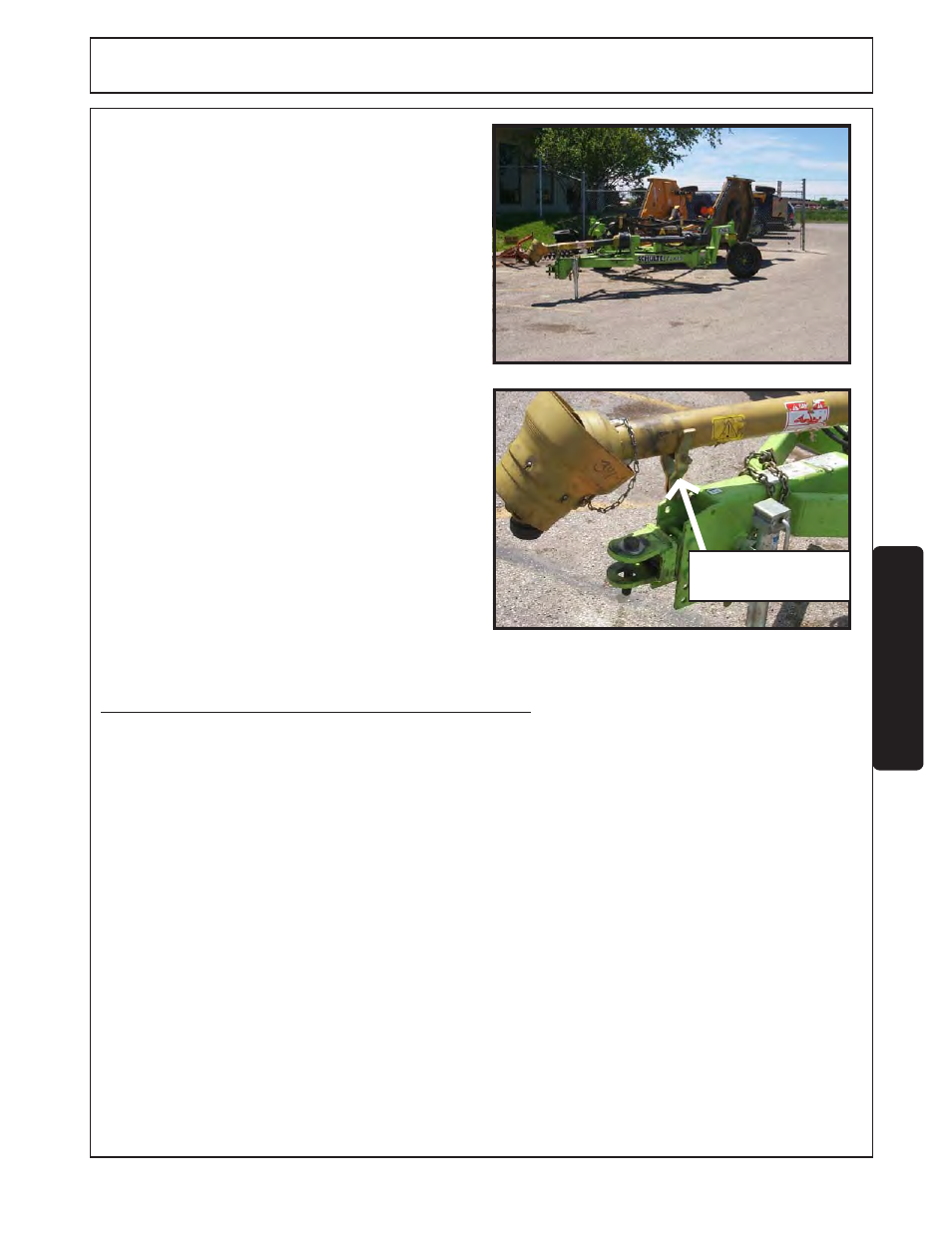 Operation, Flex-arm & mower storage | Tiger FLX15 User Manual | Page 79 / 100