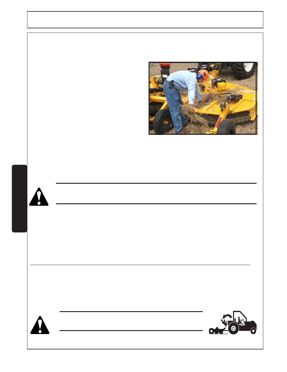 Operation, Transporting the tractor, flex-arm, and mower | Tiger FLX15 User Manual | Page 80 / 100