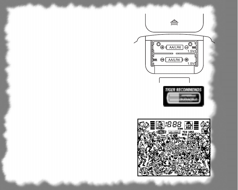 Batteries, Inserting the batteries | Tiger World Championship Wrestling 60-053 User Manual | Page 13 / 16