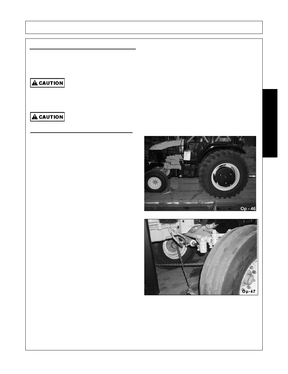 Operation, Opera tion | Tiger NEW HOLLAND T6000 User Manual | Page 105 / 290