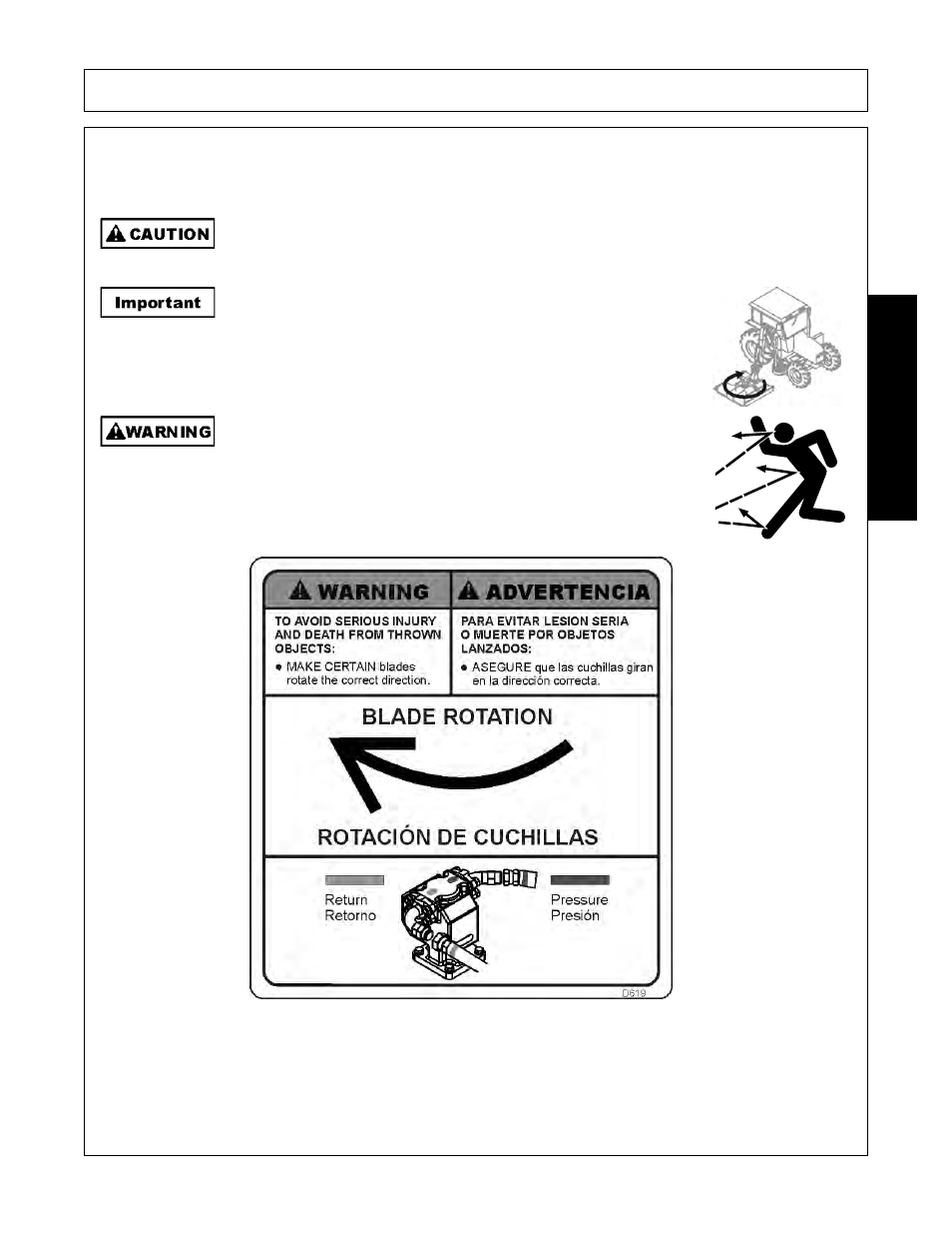 Maintenance, Blades | Tiger NEW HOLLAND T6000 User Manual | Page 127 / 290
