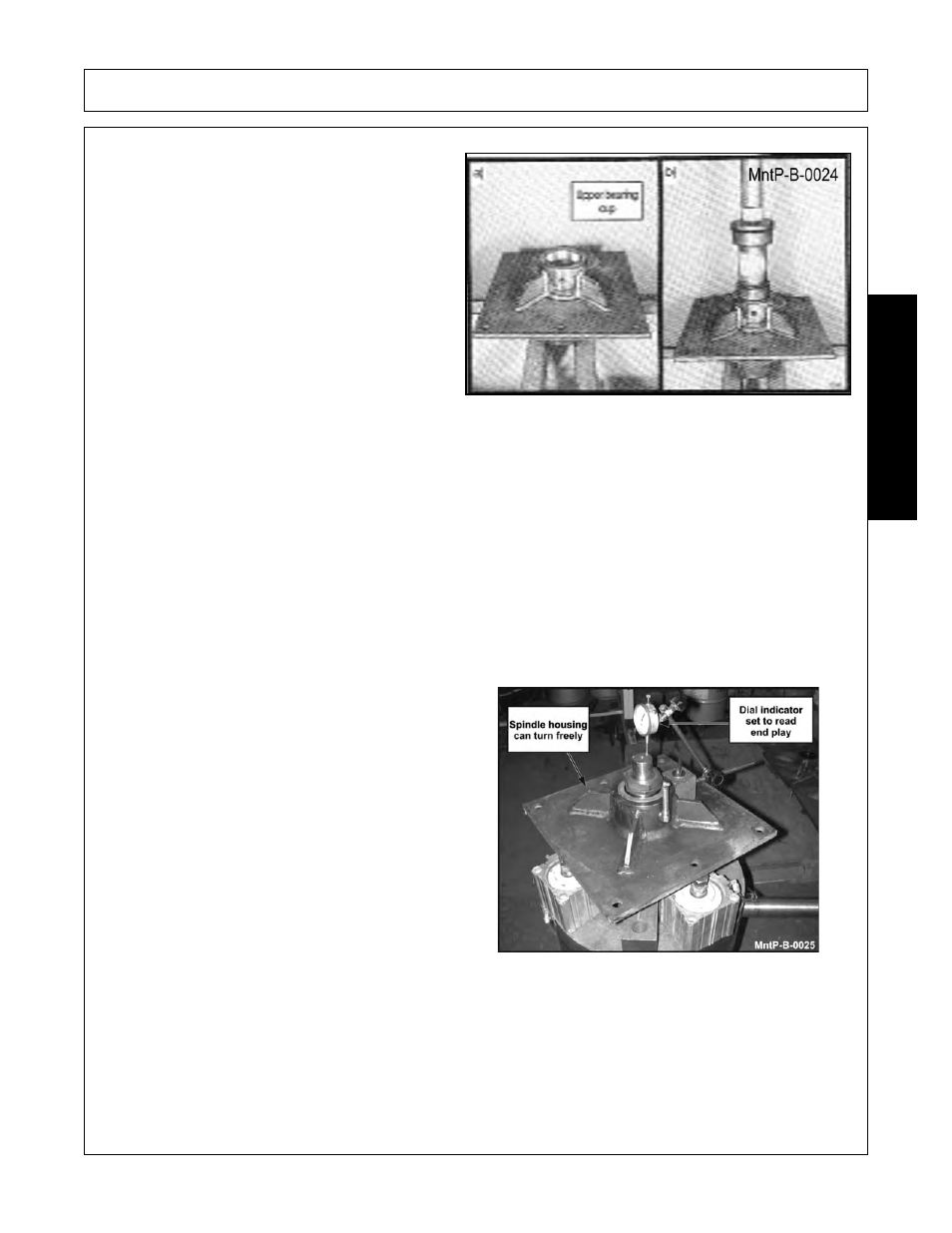 Maintenance, Spindle bearing installation, Spindle bearing adjustment | Tiger NEW HOLLAND T6000 User Manual | Page 135 / 290