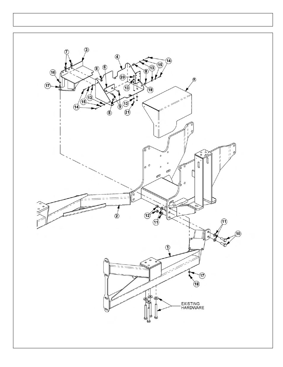 Axle brace and battery box | Tiger NEW HOLLAND T6000 User Manual | Page 148 / 290