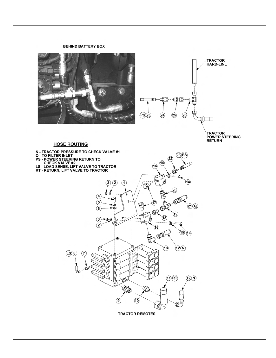 Tractor remote plumbing - open center | Tiger NEW HOLLAND T6000 User Manual | Page 162 / 290