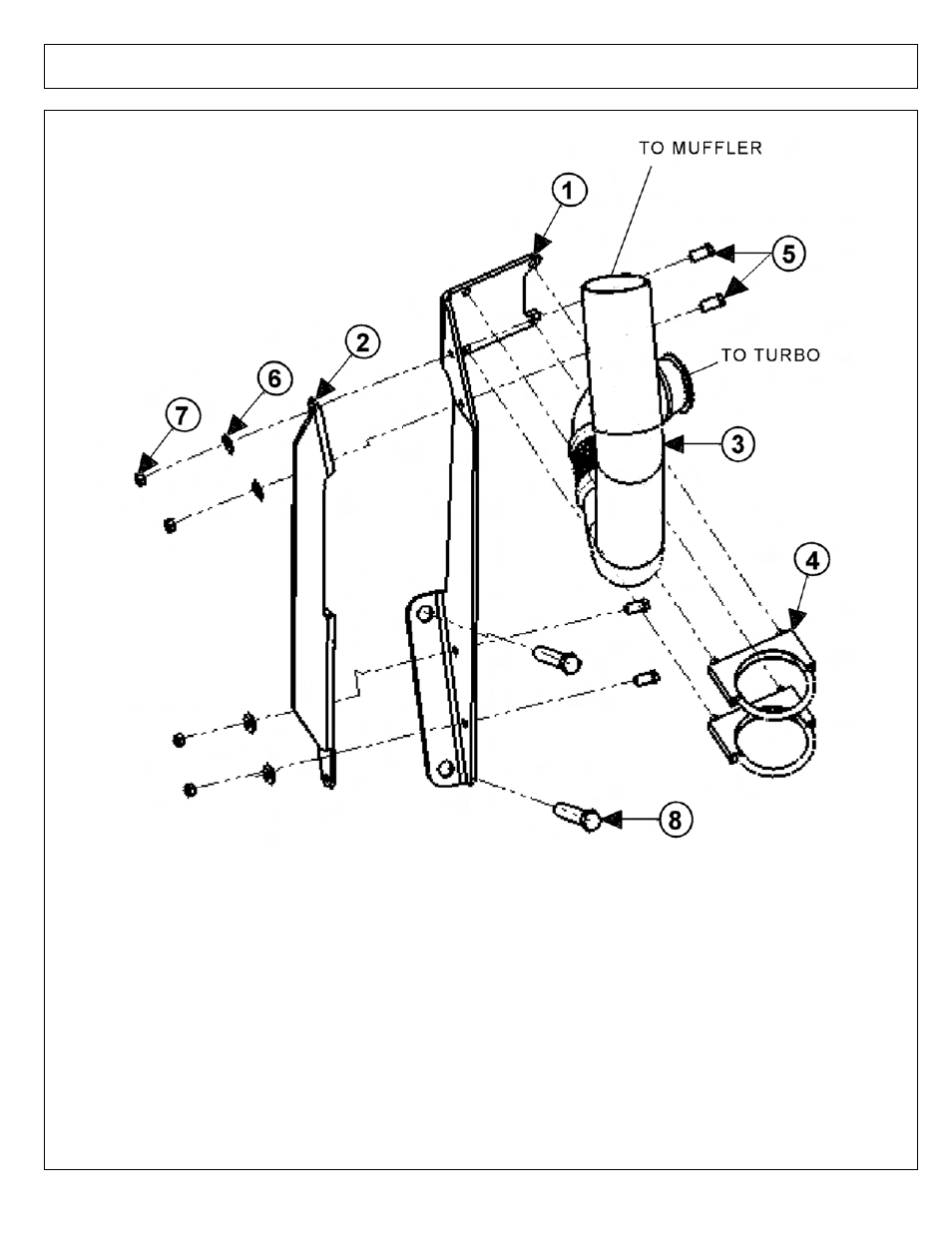 Exhaust mount - 6 cylinder | Tiger NEW HOLLAND T6000 User Manual | Page 168 / 290