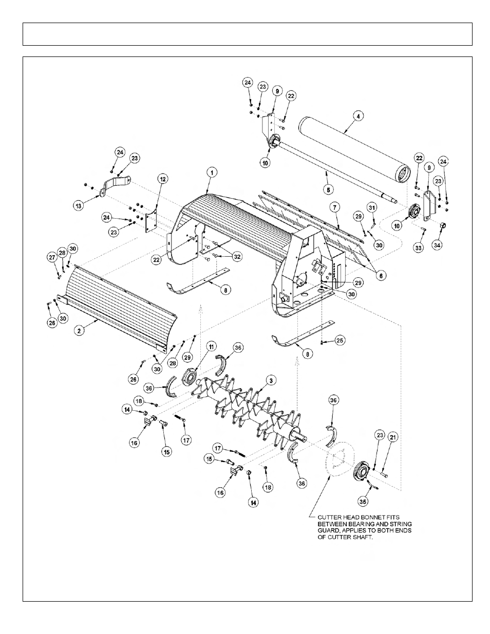 50in flail assembly, pass-through knives | Tiger NEW HOLLAND T6000 User Manual | Page 194 / 290