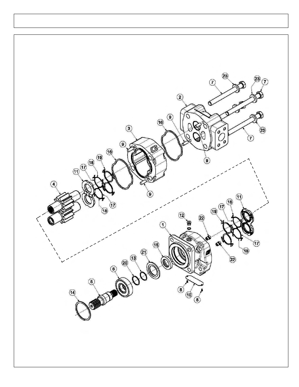 50in flail direct drive motor breakdown | Tiger NEW HOLLAND T6000 User Manual | Page 230 / 290