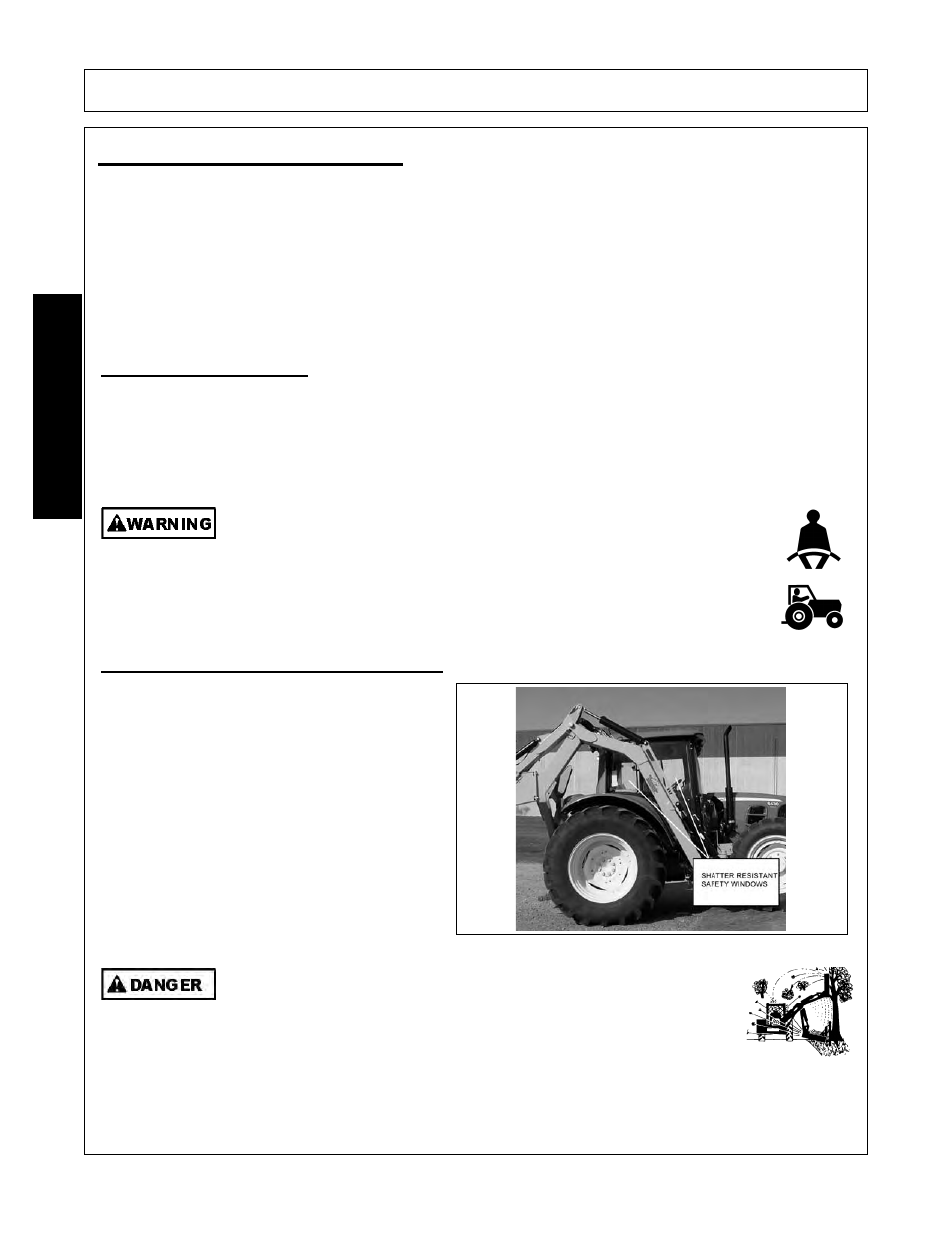 Operation, Opera t ion, Tractor requirements | Tiger NEW HOLLAND T6000 User Manual | Page 70 / 290