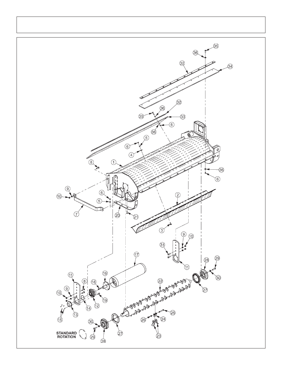 Std duty 63” side flail, standard rotation - combo | Tiger JD 5101E User Manual | Page 116 / 164
