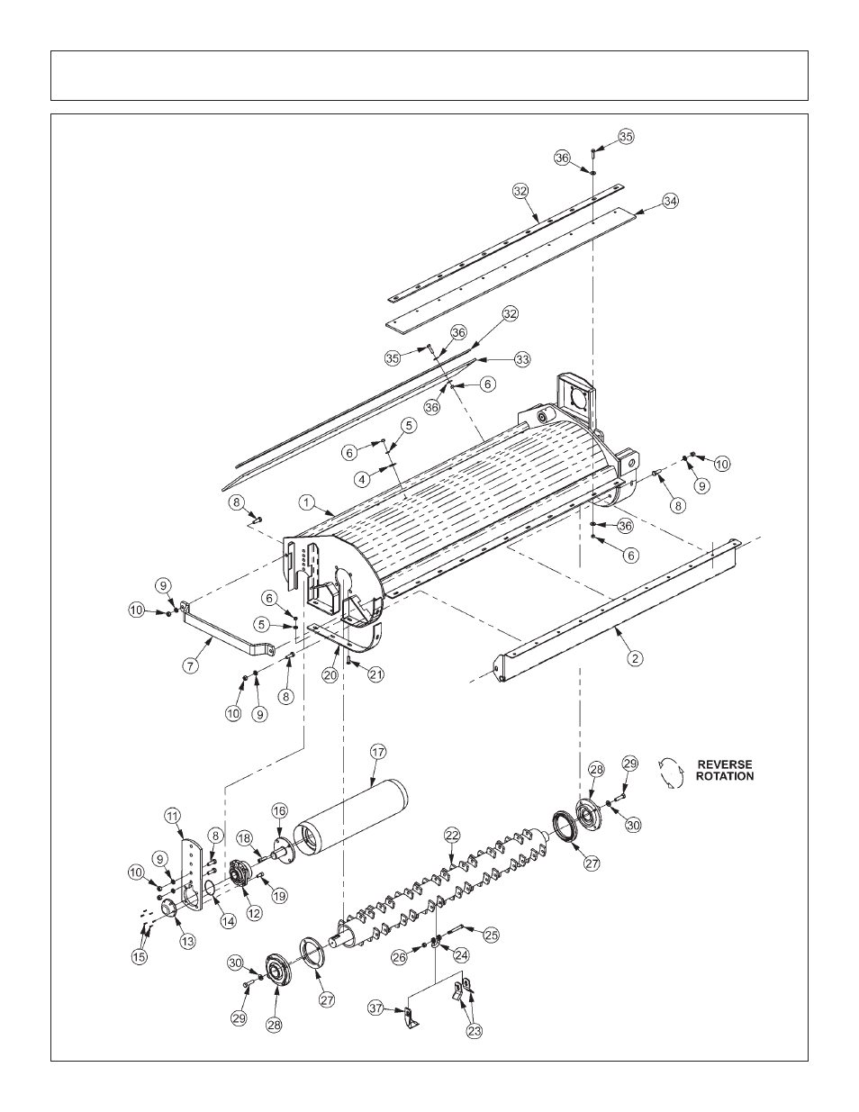 Std duty 75” side flail, reverse rotation - combo | Tiger JD 5101E User Manual | Page 122 / 164