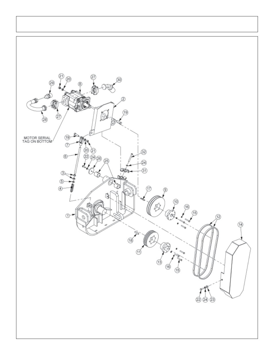 Std duty side flail drive assembly | Tiger JD 5101E User Manual | Page 124 / 164