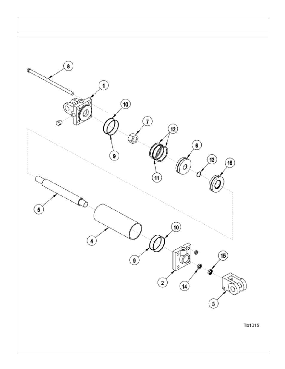 Hydraulic lift cylinder | Tiger JD 5101E User Manual | Page 128 / 164