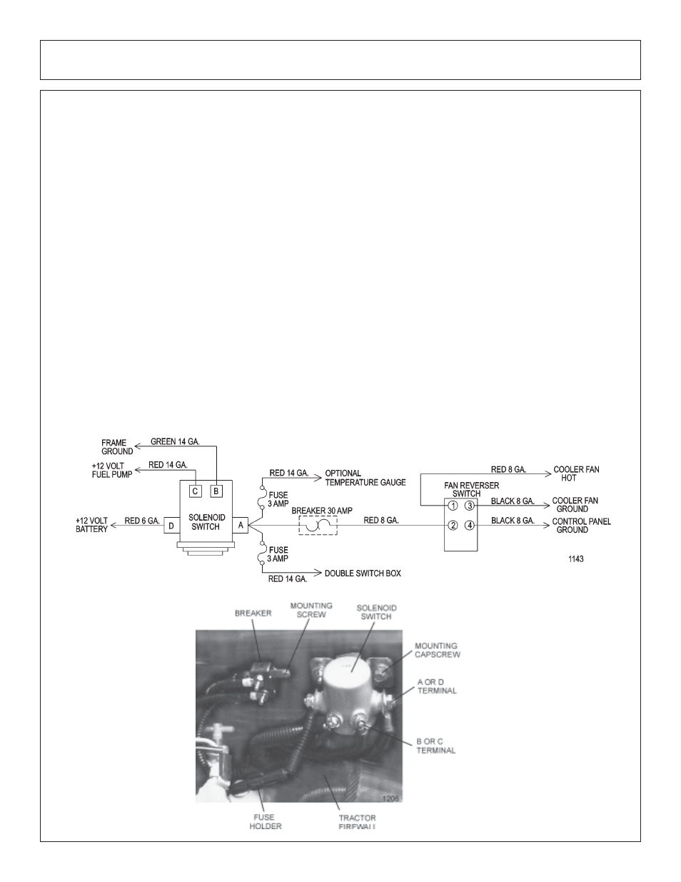 Assembly, Motor solenoid valve mounting, Continuous duty solenoid switch (optional) | Tiger JD 5101E User Manual | Page 39 / 164