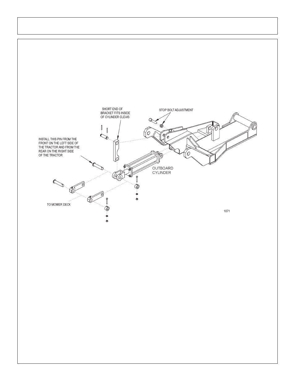 Assembly, Deck mounting, Lift control feedlines | Tiger JD 5101E User Manual | Page 41 / 164