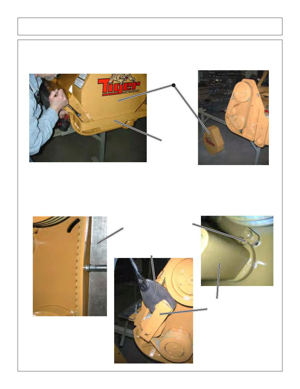 Maintenance rosta tensioner | Tiger JD 5101E User Manual | Page 76 / 164