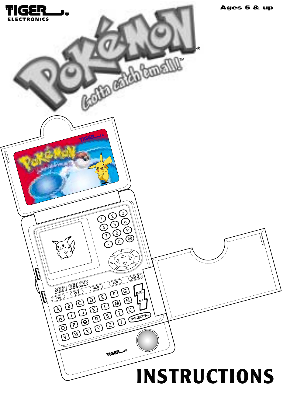 Tiger Pokedex Deluxe User Manual | 26 pages