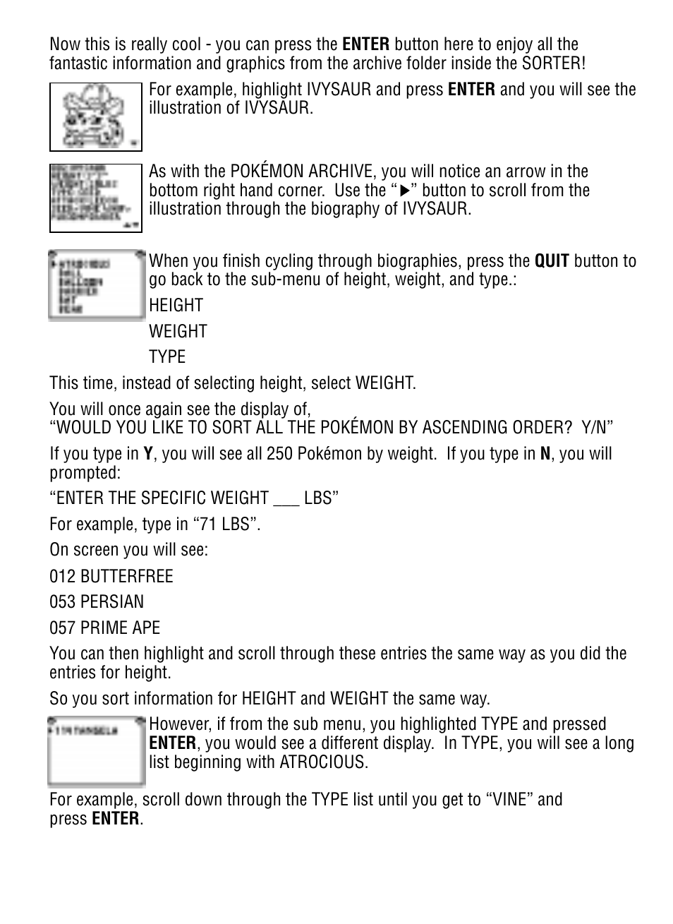Tiger Pokedex Deluxe User Manual | Page 18 / 26
