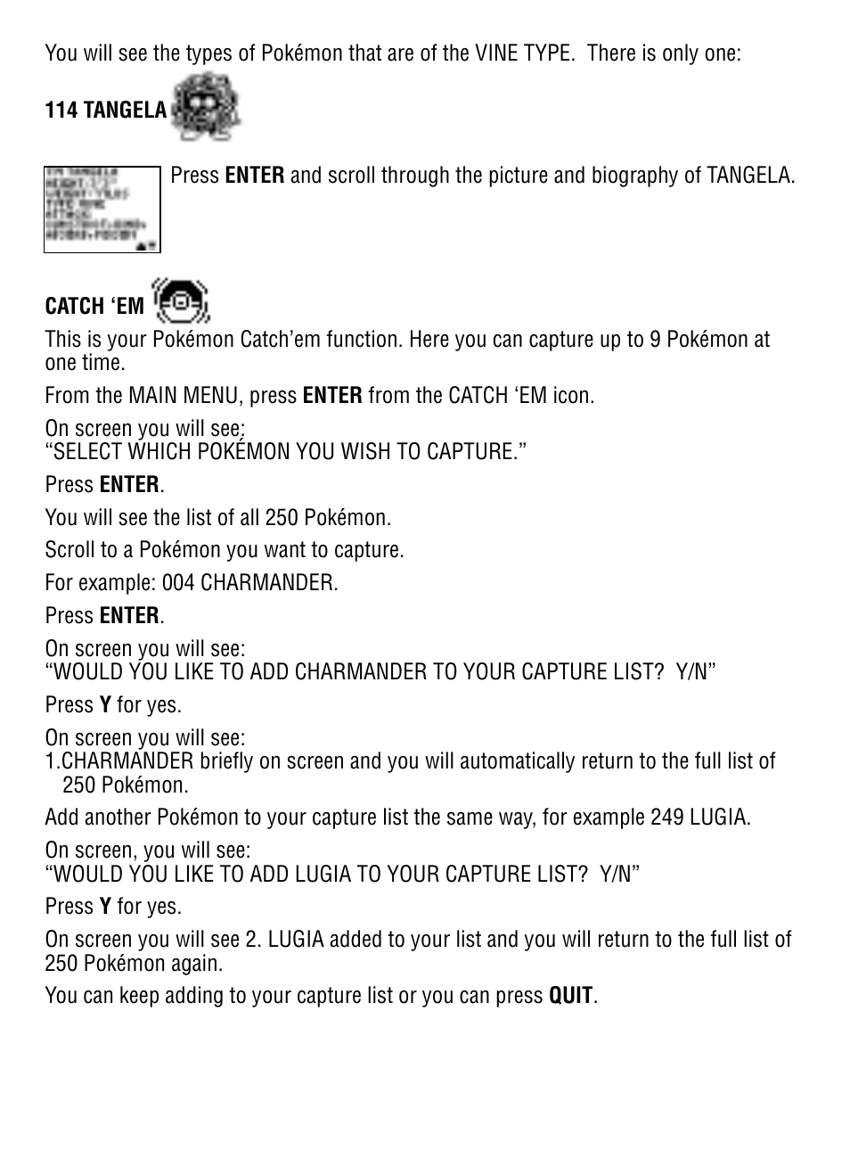 Tiger Pokedex Deluxe User Manual | Page 19 / 26