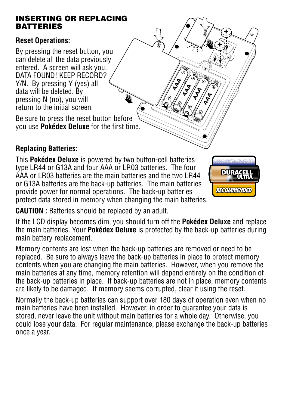 Tiger Pokedex Deluxe User Manual | Page 21 / 26