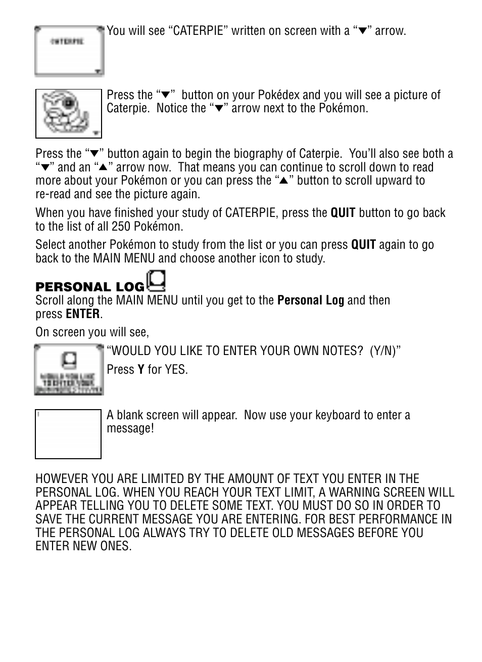 Tiger Pokedex Deluxe User Manual | Page 6 / 26