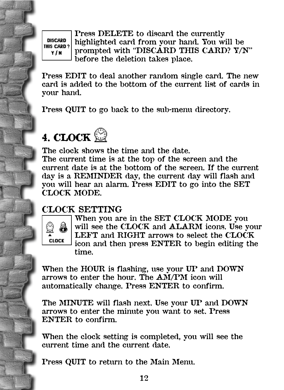 Clock | Tiger Wizards Apprentice 36284 User Manual | Page 13 / 23