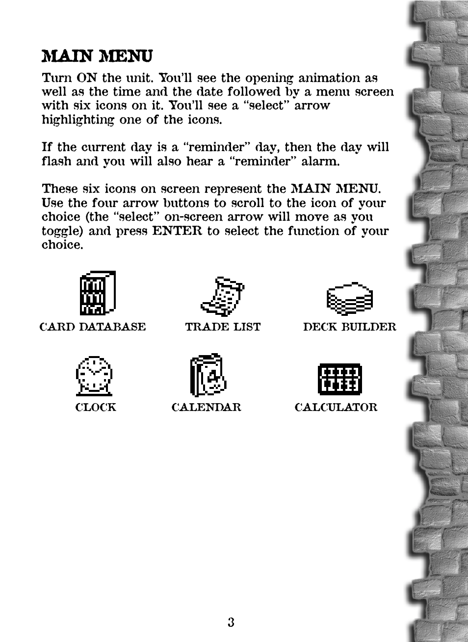 Main menu | Tiger Wizards Apprentice 36284 User Manual | Page 4 / 23