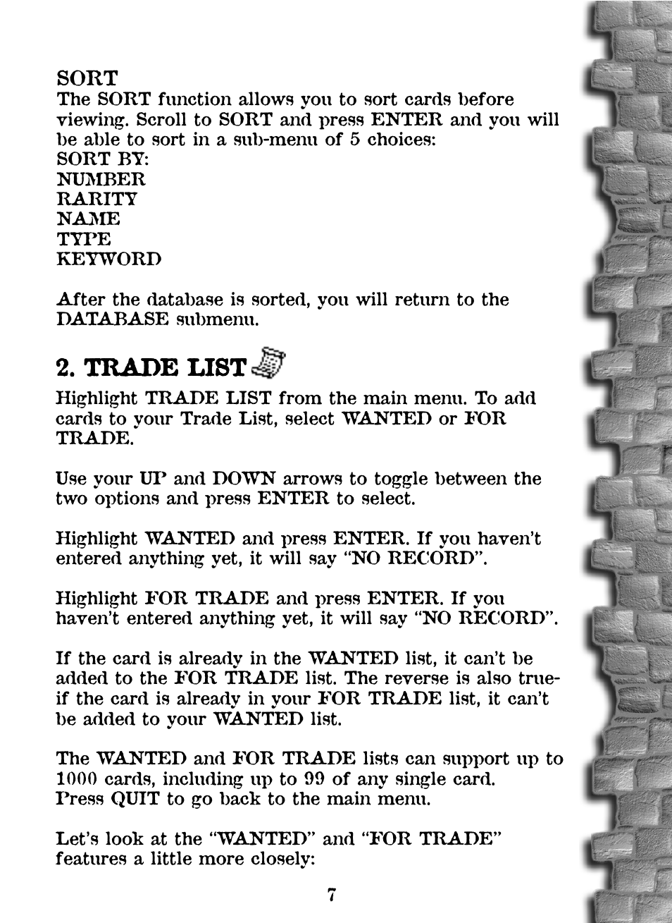 Trade list | Tiger Wizards Apprentice 36284 User Manual | Page 8 / 23