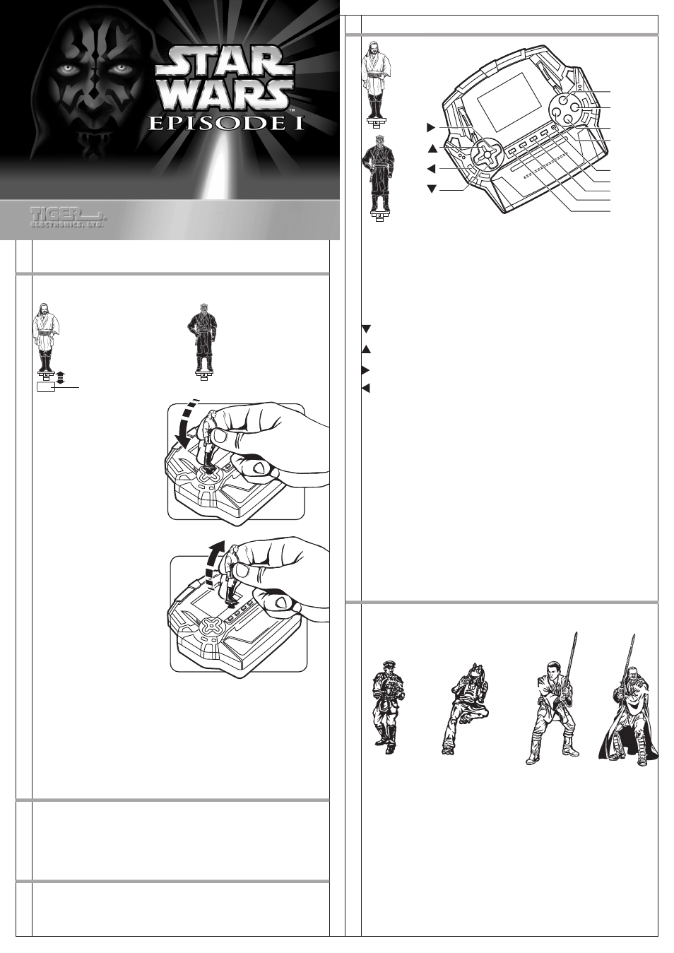 Tiger Star Wars Jedi Hunt 88-002 User Manual | 2 pages