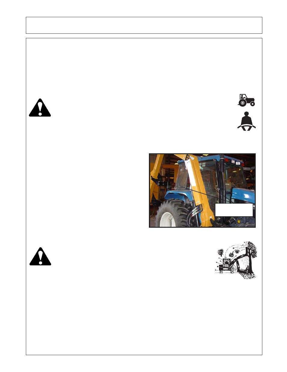 Operation, 1 rops and seat belt, 2 operator thrown object protection | 3 tractor lighting and smv emblem | Tiger RBF-19C User Manual | Page 55 / 91