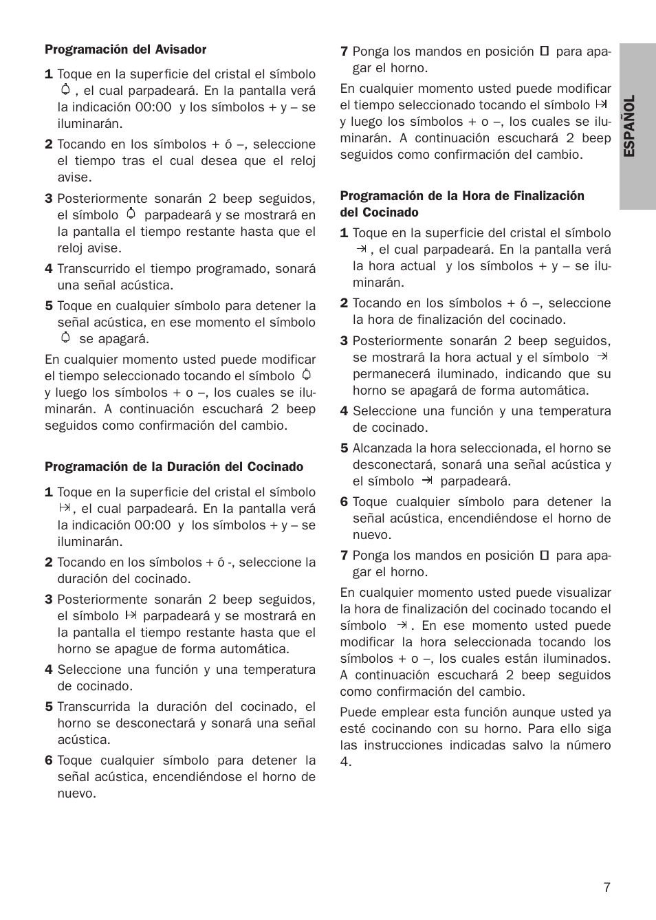 Teka HX-760 E User Manual | Page 7 / 73