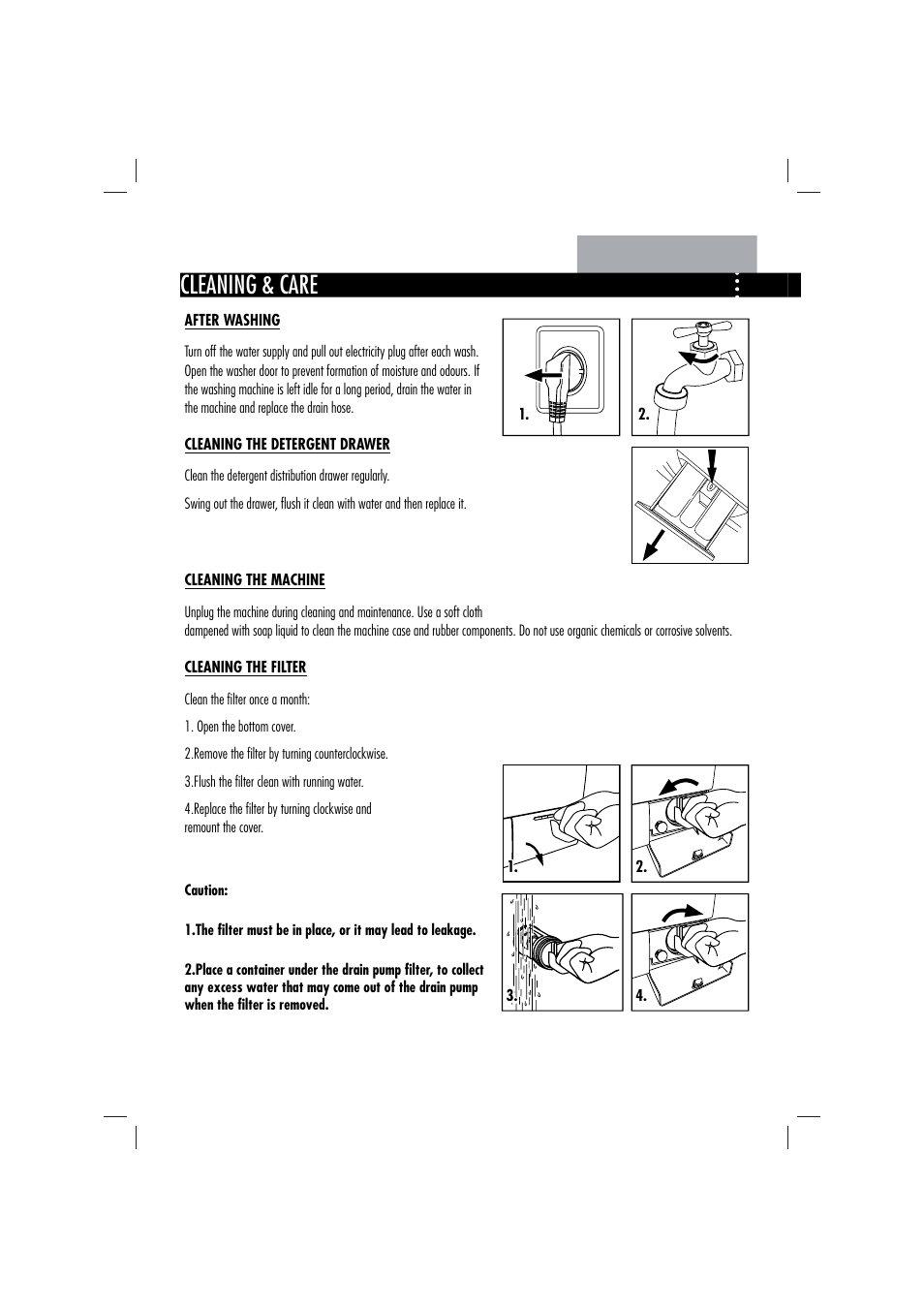 Maintenance, Cleaning & care | Teka TKW 1070 User Manual | Page 16 / 20
