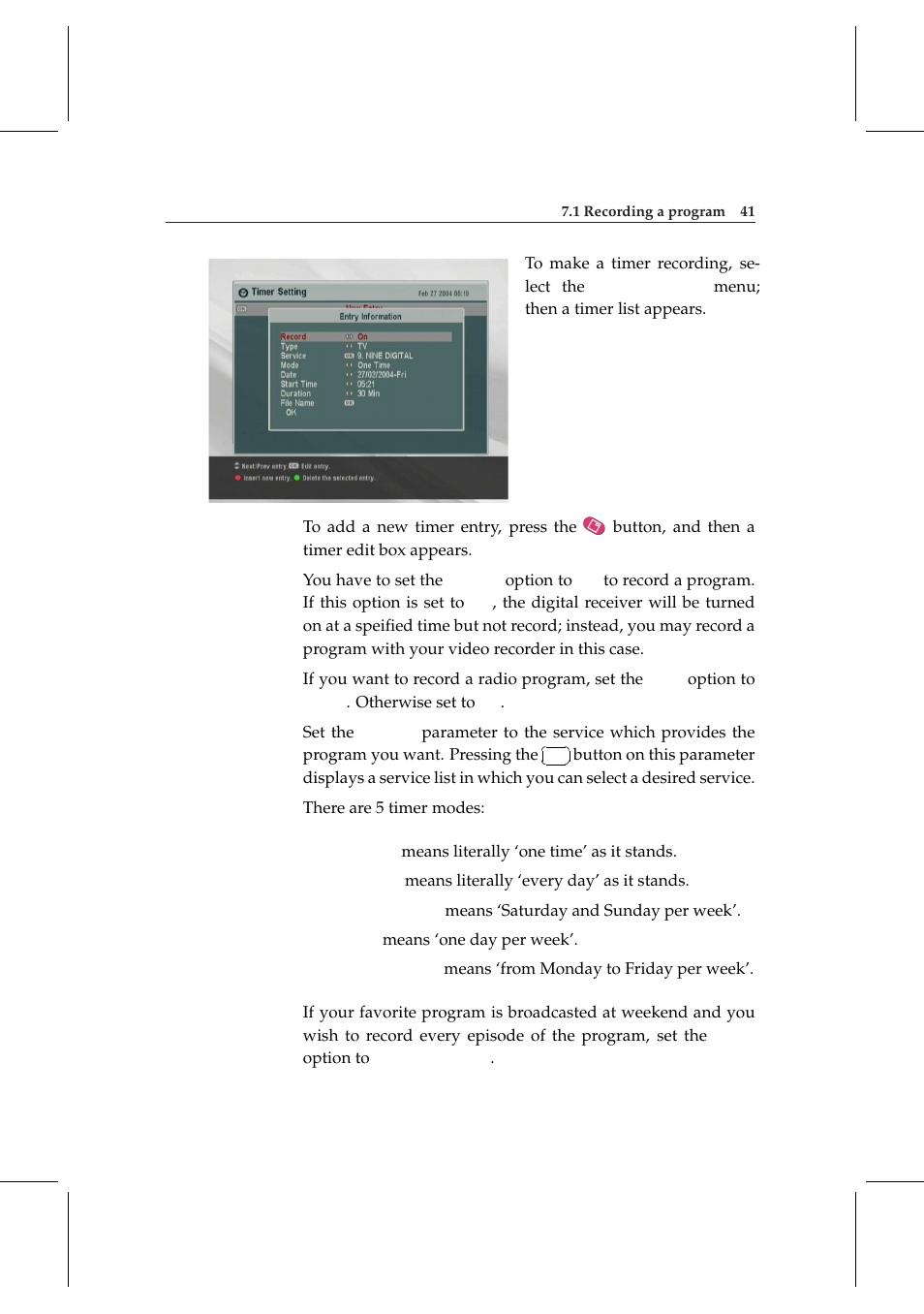 Topfield TF 5000 User Manual | Page 49 / 74