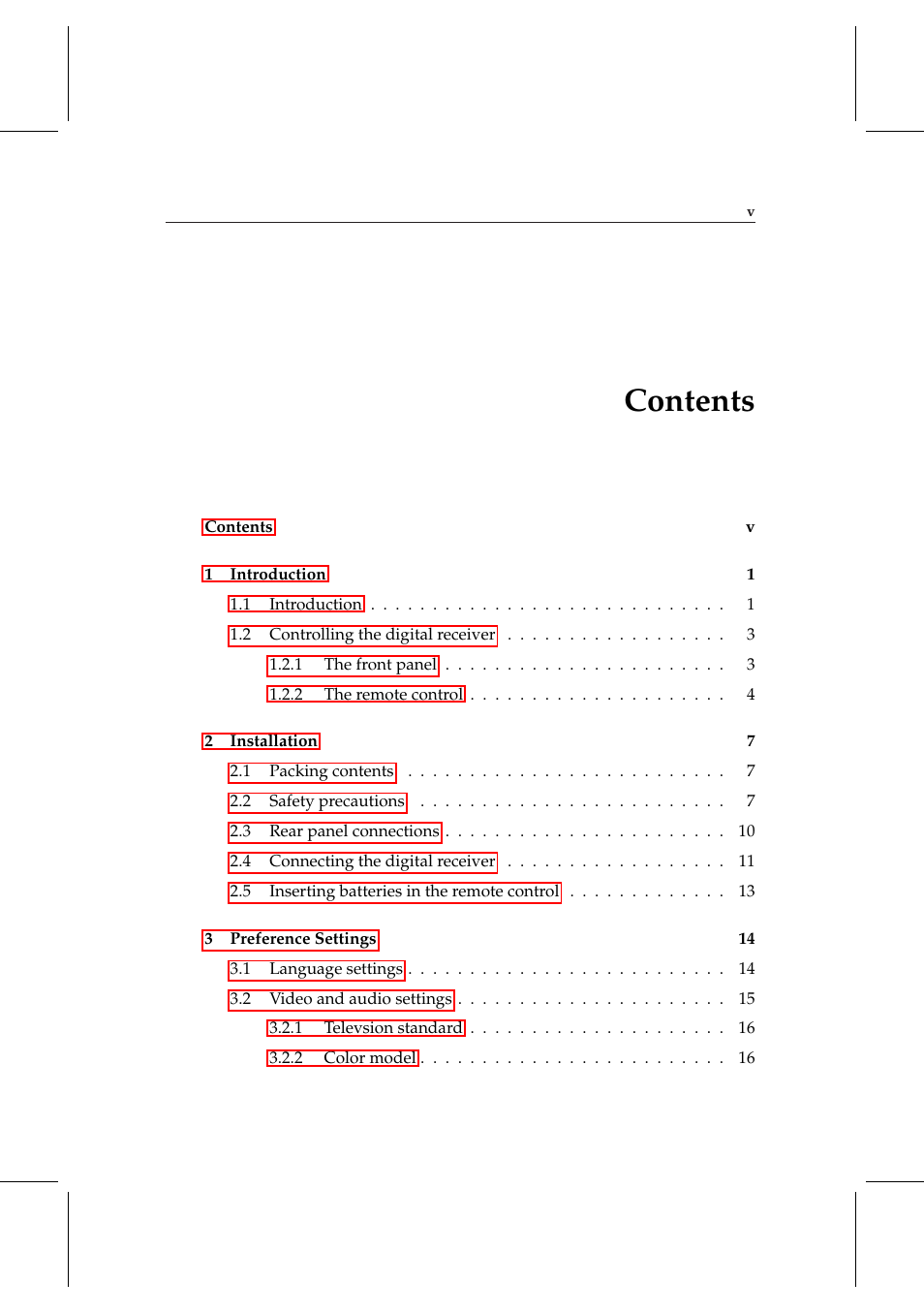 Topfield TF 5000 User Manual | Page 5 / 74