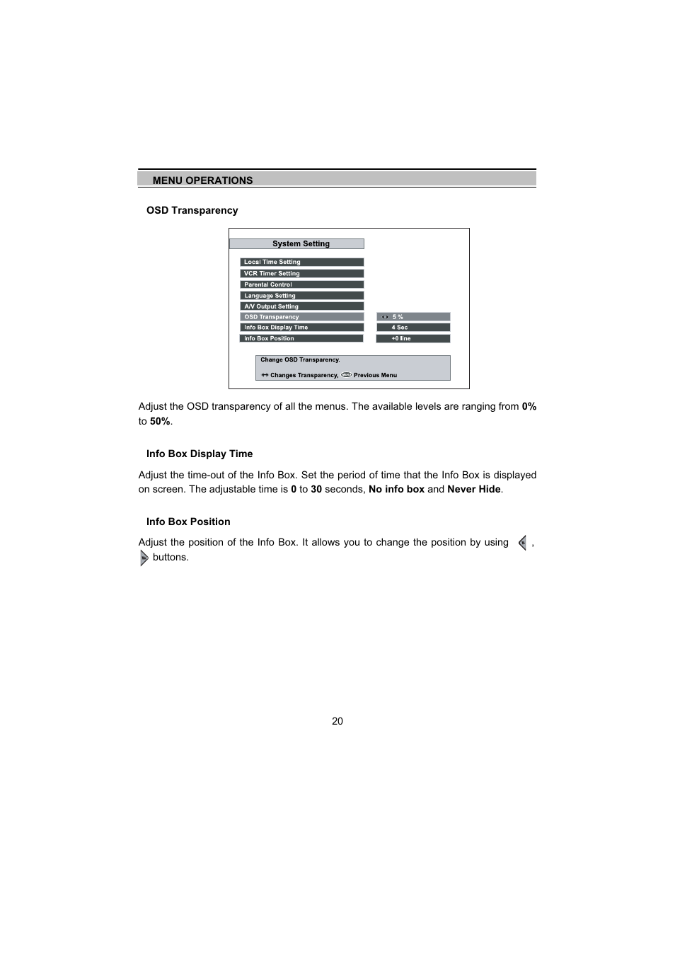 Topfield TF5000Fe User Manual | Page 20 / 45