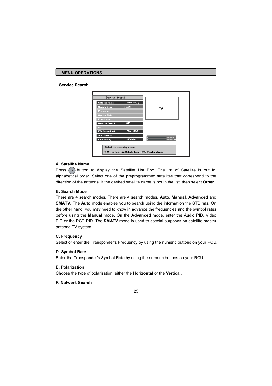 Topfield TF5000Fe User Manual | Page 25 / 45