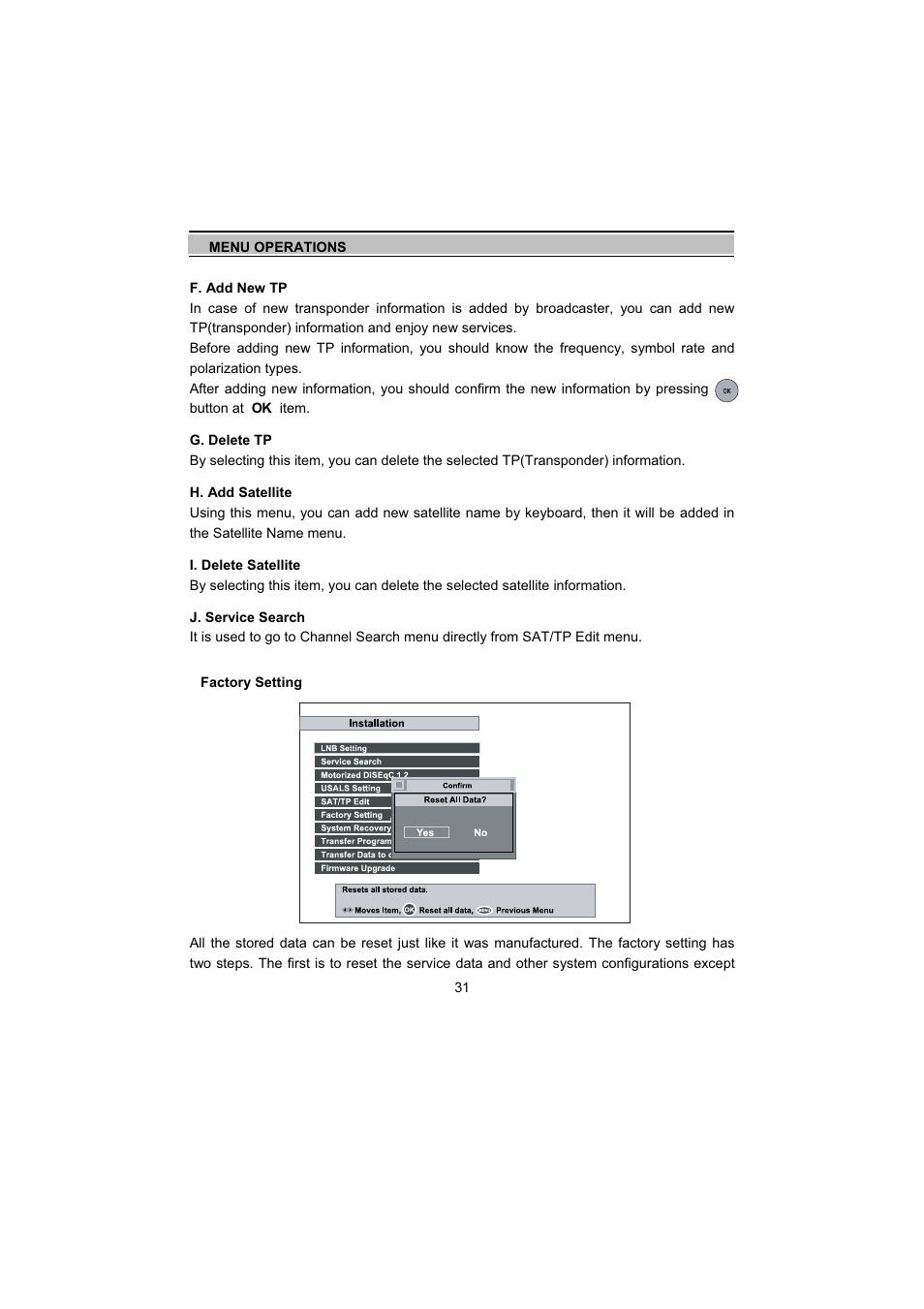 Topfield TF5000Fe User Manual | Page 31 / 45