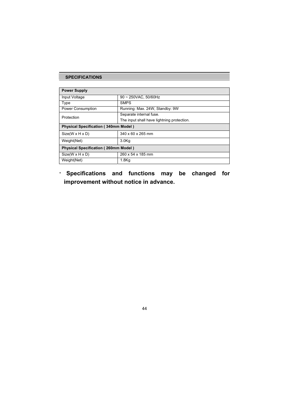 Topfield TF5000Fe User Manual | Page 44 / 45