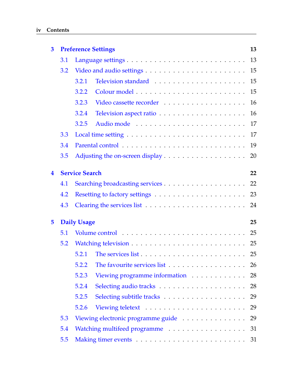 Topfield USER GUIDE DIGITAL CABLE RECEIVER TF 100 C User Manual | Page 4 / 50