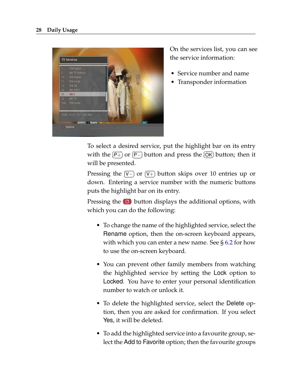 Topfield TF 7000 HD PVRt User Manual | Page 34 / 68