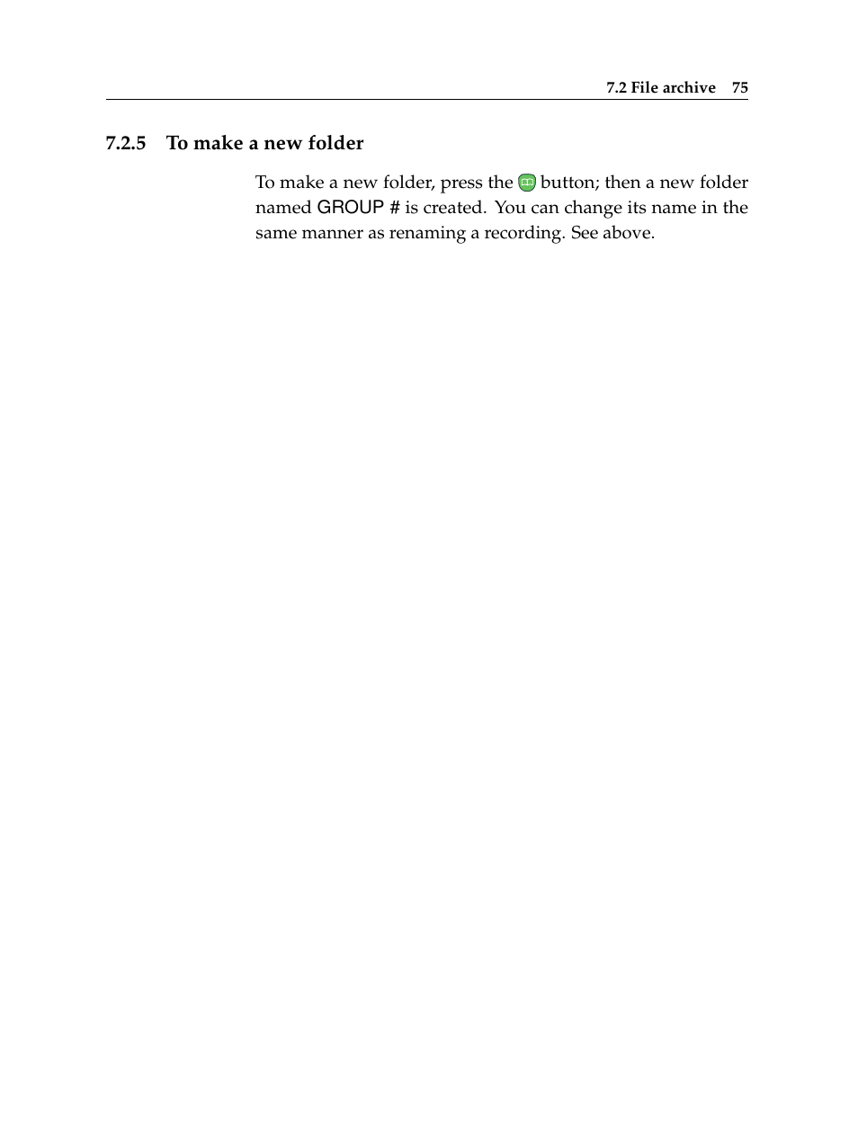 5 to make a new folder, To make a new folder | Topfield TF 5510 PVR User Manual | Page 81 / 108