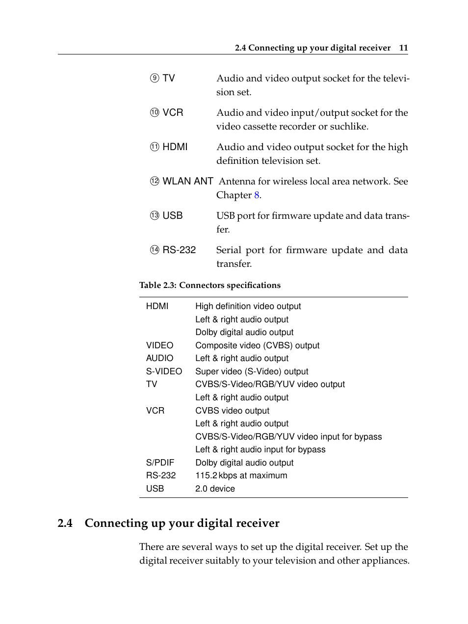 4 connecting up your digital receiver, Connecting up your digital receiver | Topfield Digital Cable Receiver Personal Video Recorder TF 600 PVRc User Manual | Page 17 / 90