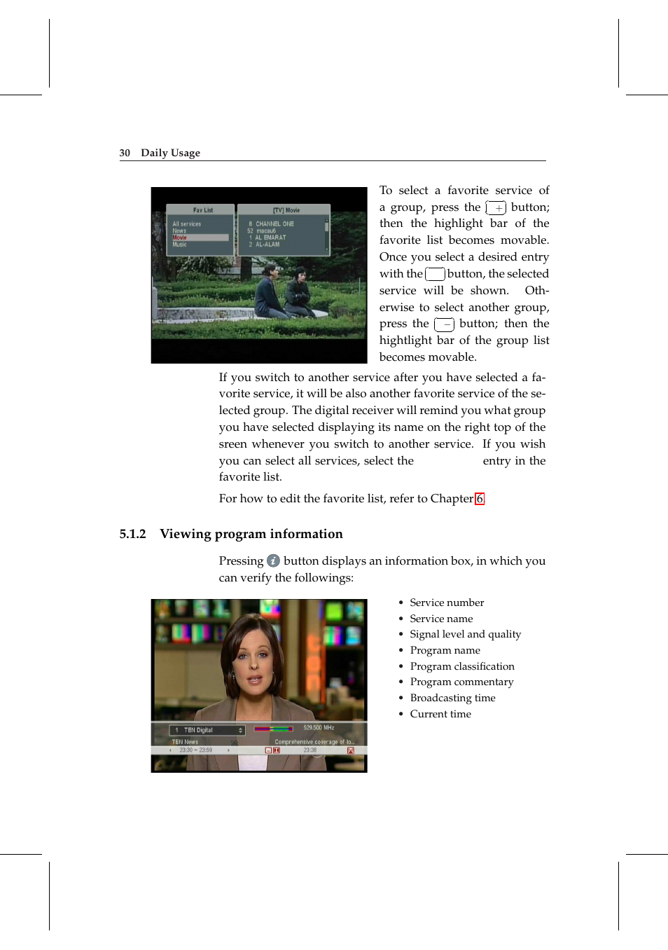 2 viewing program information, Viewing program information | Topfield DV3 Digital Terrestrial Receiver Personal Video Recorder TF 6000 PVRt User Manual | Page 38 / 88
